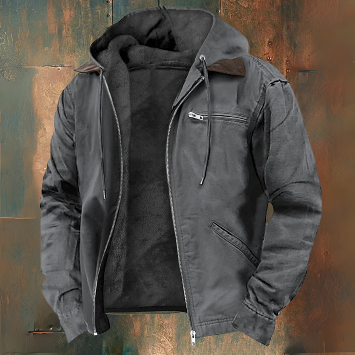 TREVOR™|HOODED ZIP JACKET