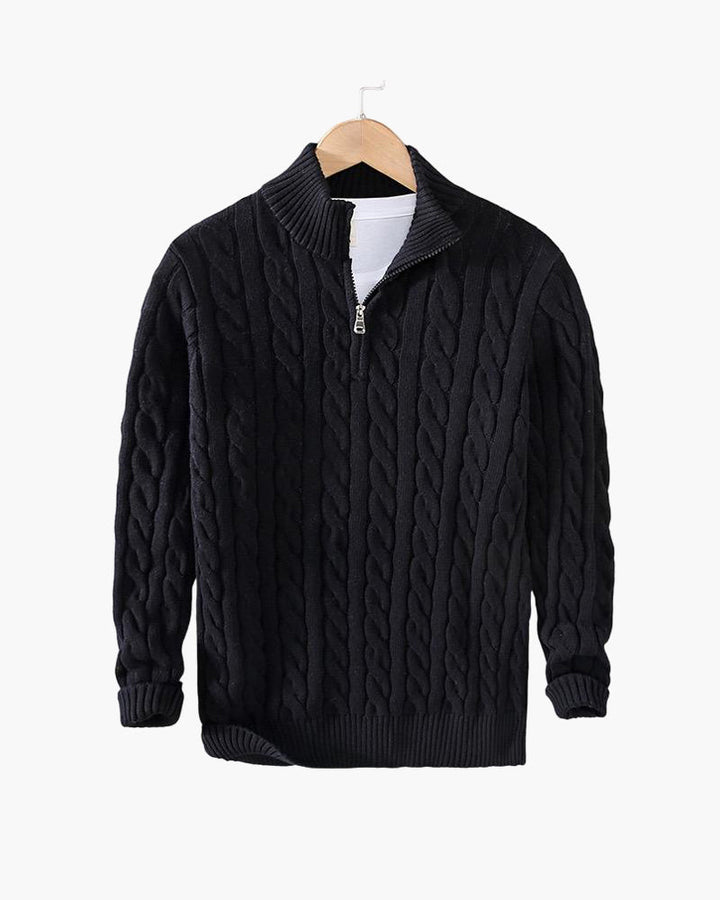 Myles | Zipped Cable Sweater