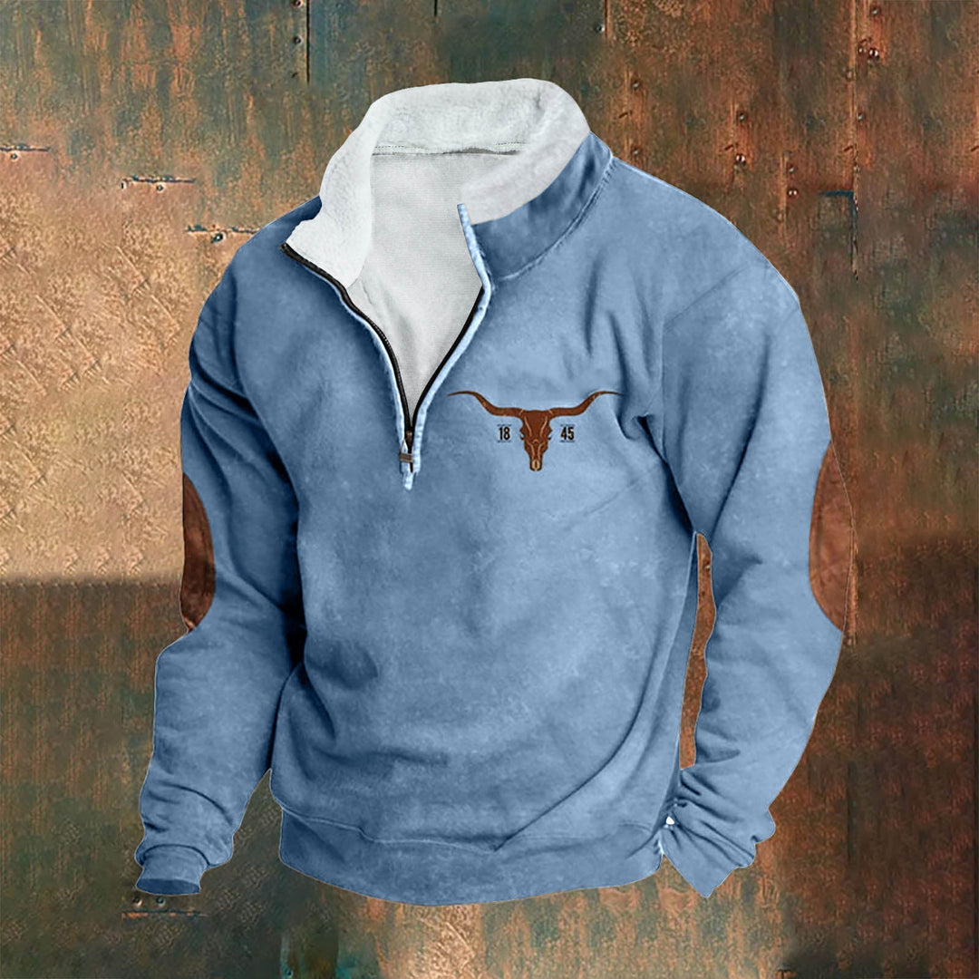 ALAN™|QUARTER ZIP SWEATER