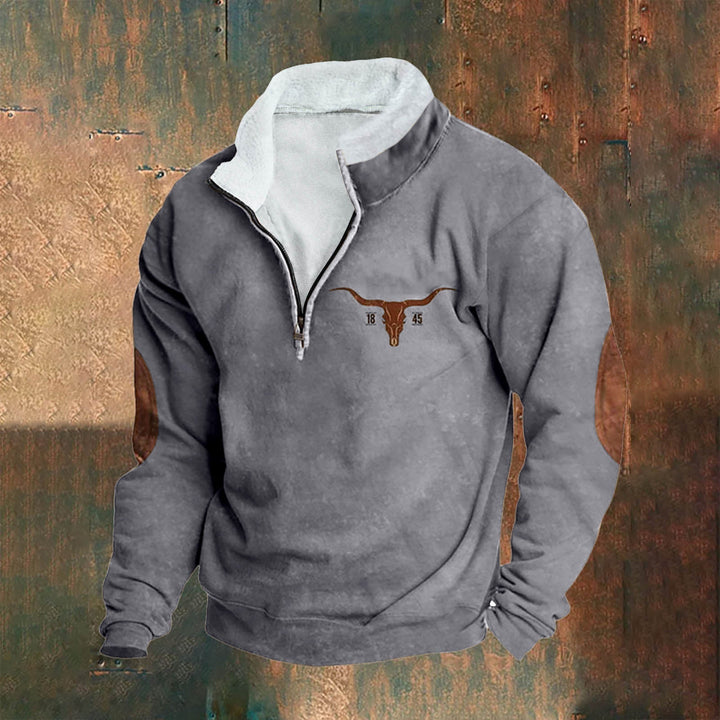 ALAN™|QUARTER ZIP SWEATER