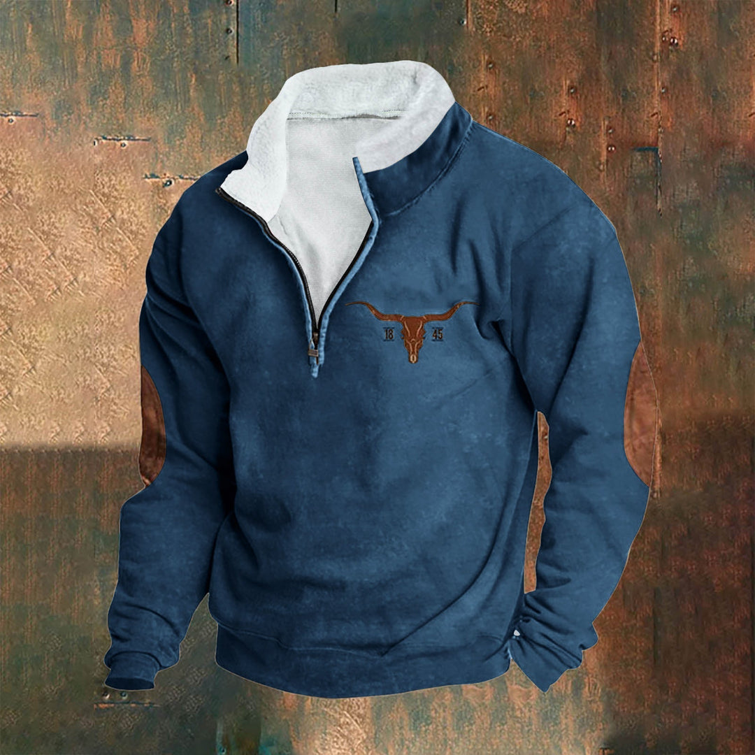 ALAN™|QUARTER ZIP SWEATER