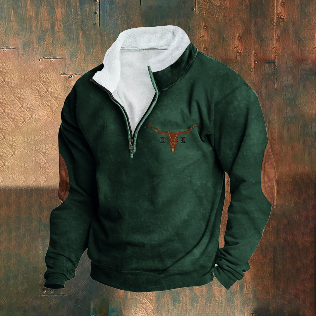 ALAN™|QUARTER ZIP SWEATER