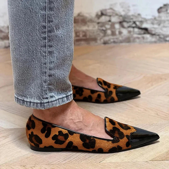Delaney | Refined Animal Print Ballet Flats