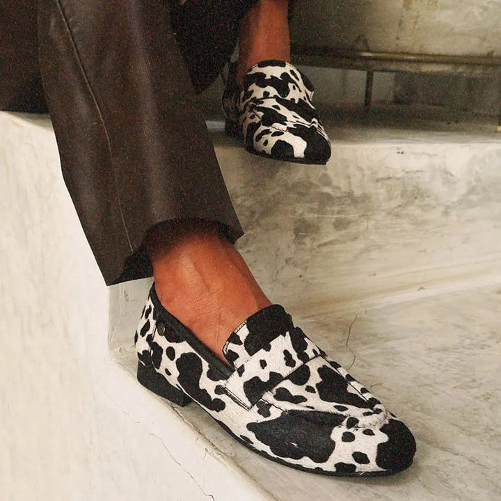 Maya | Elegant Animal Print Loafers