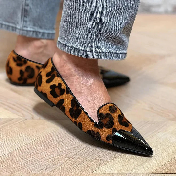 Delaney | Refined Animal Print Ballet Flats